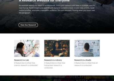 Research Group Demo Website